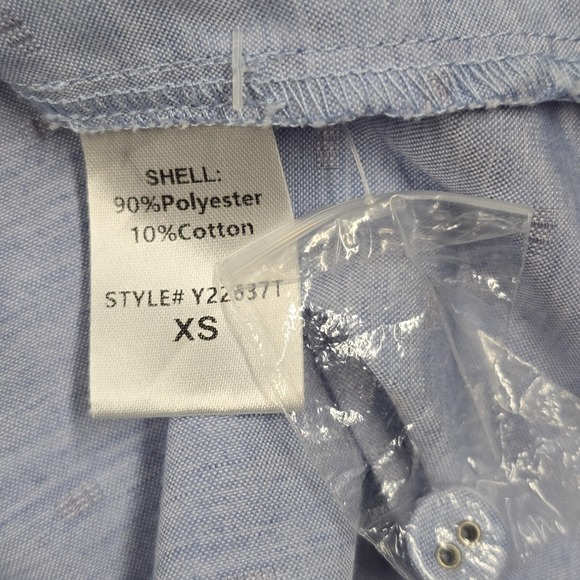 Pomander Place Women Chambray Puff Sleeve‎ Blouse Size XS Feminine Preppy - Picture 7 of 12